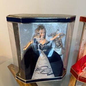 Barbie Holiday Celebration Doll in blue and silver